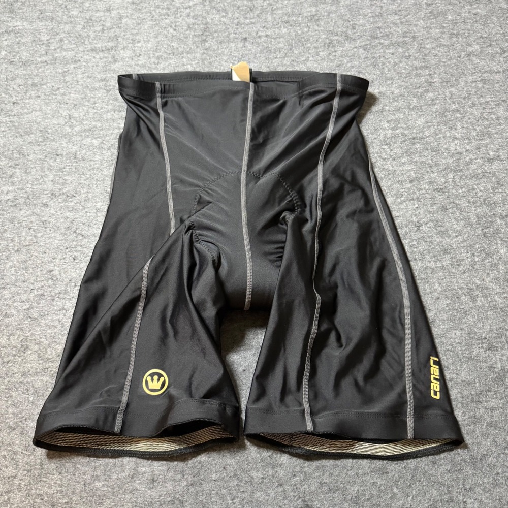 Canari Mens Padded Cycling Shorts Black Large Road Bike Compression Shorts